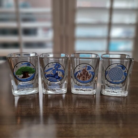 Walt Disney World Collectible Square Shot Glasses - Picture 1 of 5